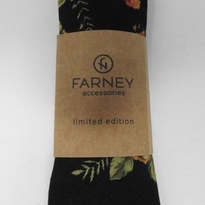 Farney Black Floral Tie NWT